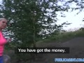 PublicAgent Hot blonde Russian is bent over and fucked in the bushes