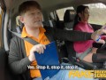 Fake Driving School Big tits Italian fucks her teachers huge dick pov