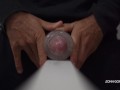 Loud Moaning Fleshlight Fuck - Slow Motion Cumshot - Close UP