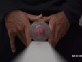 Loud Moaning Fleshlight Fuck - Slow Motion Cumshot - Close UP
