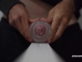 Loud Moaning Fleshlight Fuck - Slow Motion Cumshot - Close UP
