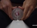 Loud Moaning Fleshlight Fuck - Slow Motion Cumshot - Close UP