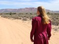Hot FLDS Women Takes Dress Off & Masturbates In Public | Hot Babe In Prairie Dress