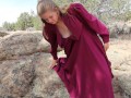Hot FLDS Women Takes Dress Off & Masturbates In Public | Hot Babe In Prairie Dress