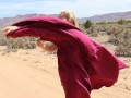 Hot FLDS Women Takes Dress Off & Masturbates In Public | Hot Babe In Prairie Dress
