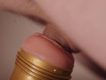 Swedish guy gently fucks his fleshlight