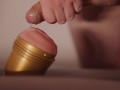 Swedish guy gently fucks his fleshlight