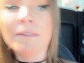 Hot MILF Strips Down in Car and Plays w/ Pussy until Intense Orgasm