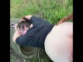 Another creampie in the woods for BBW neighbor