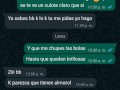 CON LA VENDEDORA DE CARNITAS LE MANDO WHATSAPP Y COJEMOS