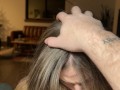 College Slut Gives TA a Blowjob and Takes a MASSIVE Facial