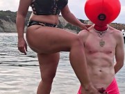 Matriarch Ezada Sinn - ruined orgasms for My human object on the beach (preview)