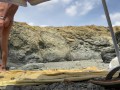 SEX ON THE BEACH -  MASTURBATING PUSSY AND BLOWJOB IN PUBLIC !!!! ( with LITTLE BLONDE  )