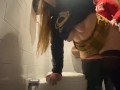 Lesbian MISTRESS FUCKS HARD Straight Girl in PUBLIC TOILET