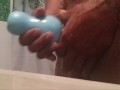 Mega cumshot in double stroker