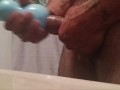 Mega cumshot in double stroker