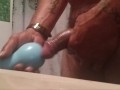 Mega cumshot in double stroker