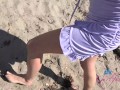 Sloppy Blowjob and fun in the car with Summer Vixen on Beach date POV
