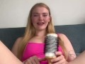 Cum countdown JOI with horny blonde