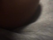 I Pulled Out My Ebony Fake Pussy Toy To Cum Cover & Clean Up