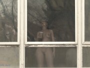 Hot coffee near the window