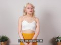 Virgin blonde Fifa Targaryen casting and pussy masturbation