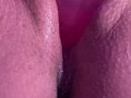 Pussy creaming on dildo