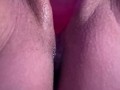 Pussy creaming on dildo