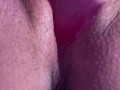 Pussy creaming on dildo