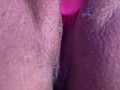 Pussy creaming on dildo