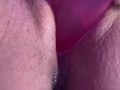 Pussy creaming on dildo