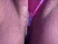 Pussy creaming on dildo