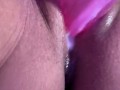 Pussy creaming on dildo