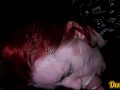 homemade anal sex with cute red-haired girl cum on face