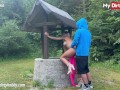 MyDirtyHobby - Beautiful babe fucks a stranger outdoors