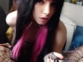 Succubus Babe smoking in fishnets(full vid on my 0nlyfans/ManyVids)