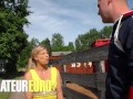 German Babe Parkplatzlader Gets Picked Up By A Live Crew - AMATEUR EURO