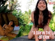 Ersties - Hot Brunette Takes You On a Sexy Tour Of Her Day