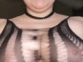 Big tits in sheer dresses