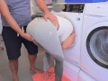 MILF & NEIGHBOR episode 2 | MILF Trapped in a Washing Machine Gets Rescued and Fucked by Neighbor