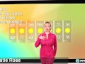 Big Boob Katie Rose Predicts the Weather