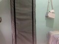 mirror catches my friend who wants to fuck her own ass
