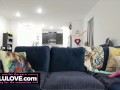 Big boobs babe dancing masturbating orgasm then live blowjob cowgirl fucking to cumshot on ass webcam show - Lelu Love