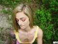 MY GF - Blonde Hottie Roxy Ryder Meets Sean At The Nearby Park And Get Fucked In The Woods
