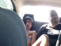 Hot amateur couple fucking. She can't resist in the uber