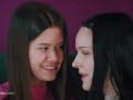 ULTRAFILMS Super hot lesbian couple Evelin Elle and Amelia Riven having a great time fucking on the bed