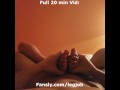 Ferfect Teen oily Feet Tied around my Cock using her soles and toes to jack me off footjob Cum