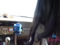 GFE hook with Asian Jade Kimiko sucking that cock in the car POV #roadhead