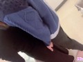 洗面所で身支度してる巨乳の彼女のスカートをまくって後ろから触りまくってそのまま生挿入-日本人/巨乳/個人撮影/素人カップル/立ちバック