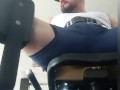 MY BIG COCK GETS HARD IN THE GYM 🥒💪😈
